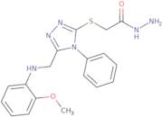 2-[(5-{[(2-Methoxyphenyl)amino]methyl}-4-phenyl-4H-1,2,4-triazol-3-yl)thio]acetohydrazide