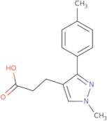 3-[1-Methyl-3-(4-methylphenyl)-1H-pyrazol-4-yl]propanoic acid