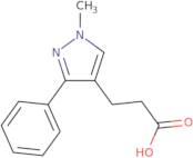 3-(1-Methyl-3-phenyl-1H-pyrazol-4-yl)propanoic acid