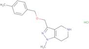 1-Methyl-3-{[(4-methylbenzyl)oxy]methyl}-4,5,6,7-tetrahydro-1H-pyrazolo[4,3-c]pyridine hydrochlori…