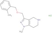 1-Methyl-3-{[(2-methylbenzyl)oxy]methyl}-4,5,6,7-tetrahydro-1H-pyrazolo[4,3-c]pyridine hydrochlori…