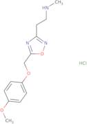 (2-{5-[(4-Methoxyphenoxy)methyl]-1,2,4-oxadiazol-3-yl}ethyl)methylamine hydrochloride