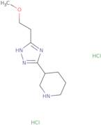 3-[5-(2-Methoxyethyl)-4H-1,2,4-triazol-3-yl]piperidine dihydrochloride