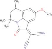 (8-Methoxy-4,4,6-trimethyl-2-oxo-5,6-dihydro-4H-pyrrolo[3,2,1-ij]quinolin-1(2H)-ylidene)malononitr…