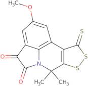 2-Methoxy-7,7-dimethyl-10-thioxo-7,10-dihydro[1,2]dithiolo[3,4-c]pyrrolo[3,2,1-ij]quinoline-4,5-...