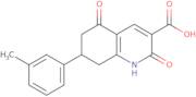 7-(3-Methylphenyl)-2,5-dioxo-1,2,5,6,7,8-hexahydroquinoline-3-carboxylic acid