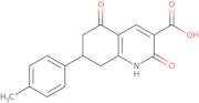 7-(4-Methylphenyl)-2,5-dioxo-1,2,5,6,7,8-hexahydroquinoline-3-carboxylic acid