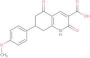 7-(4-Methoxyphenyl)-2,5-dioxo-1,2,5,6,7,8-hexahydroquinoline-3-carboxylic acid