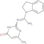 N-(6-Methyl-4-oxo-1,4-dihydropyrimidin-2-yl)indoline-1-carboximidamide