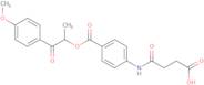 4-[(4-{[2-(4-Methoxyphenyl)-1-methyl-2-oxoethoxy]carbonyl}phenyl)amino]-4-oxobutanoic acid