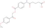5-[(4-{[2-(4-Methoxyphenyl)-2-oxoethoxy]carbonyl}phenyl)amino]-5-oxopentanoic acid