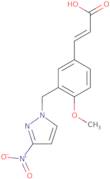 (2E)-3-{4-Methoxy-3-[(3-nitro-1H-pyrazol-1-yl)methyl]phenyl}acrylic acid