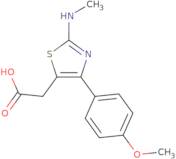 [4-(4-Methoxyphenyl)-2-(methylamino)-1,3-thiazol-5-yl]acetic acid