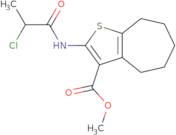 Methyl 2-[(2-chloropropanoyl)amino]-5,6,7,8-tetrahydro-4H-cyclohepta[b]thiophene-3-carboxylate