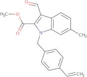 Methyl 3-formyl-6-methyl-1-(4-vinylbenzyl)-1H-indole-2-carboxylate