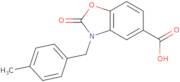 3-(4-Methylbenzyl)-2-oxo-2,3-dihydro-1,3-benzoxazole-5-carboxylic acid