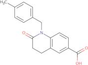 1-(4-Methylbenzyl)-2-oxo-1,2,3,4-tetrahydroquinoline-6-carboxylic acid