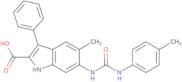 5-Methyl-6-({[(4-methylphenyl)amino]carbonyl}amino)-3-phenyl-1H-indole-2-carboxylic acid