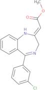 Methyl (2Z)-[5-(3-chlorophenyl)-1,3-dihydro-2H-1,4-benzodiazepin-2-ylidene]acetate