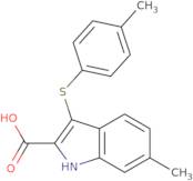 6-Methyl-3-[(4-methylphenyl)thio]-1H-indole-2-carboxylic acid