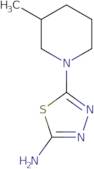 5-(3-Methylpiperidin-1-yl)-1,3,4-thiadiazol-2-amine