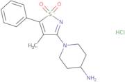 1-(4-Methyl-1,1-dioxido-5-phenylisothiazol-3-yl)piperidin-4-amine hydrochloride