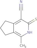 1-Methyl-3-thioxo-3,5,6,7-tetrahydro-2H-cyclopenta[c]pyridine-4-carbonitrile