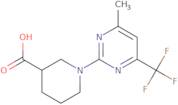 1-[4-Methyl-6-(trifluoromethyl)pyrimidin-2-yl]piperidine-3-carboxylic acid