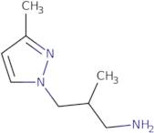 [2-Methyl-3-(3-methyl-1H-pyrazol-1-yl)propyl]amine