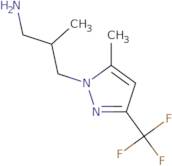 {2-Methyl-3-[5-methyl-3-(trifluoromethyl)-1H-pyrazol-1-yl]propyl}amine