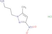 [3-(5-Methyl-3-nitro-1H-pyrazol-1-yl)propyl]amine hydrochloride