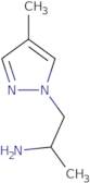 [1-Methyl-2-(4-methyl-1H-pyrazol-1-yl)ethyl]amine