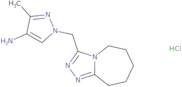 3-Methyl-1-(6,7,8,9-tetrahydro-5H-[1,2,4]triazolo[4,3-a]azepin-3-ylmethyl)-1H-pyrazol-4-amine