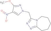 3-[(3-Methoxy-4-nitro-1H-pyrazol-1-yl)methyl]-6,7,8,9-tetrahydro-5H-[1,2,4]triazolo[4,3-a]azepine