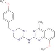 8-Methoxy-N-[5-(4-methoxybenzyl)-1,4,5,6-tetrahydro-1,3,5-triazin-2-yl]-4-methylquinazolin-2-amine