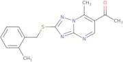 1-{7-Methyl-2-[(2-methylbenzyl)thio][1,2,4]triazolo[1,5-a]pyrimidin-6-yl}ethanone