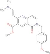 Methyl 2-[(E)-2-(dimethylamino)vinyl]-6-(4-methoxybenzyl)-5-oxo-5,6-dihydro-1,6-naphthyridine-3-carboxylate
