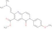 Methyl 2-[(E)-2-(dimethylamino)vinyl]-6-(4-methoxyphenyl)-5-oxo-5,6-dihydro-1,6-naphthyridine-3-ca…