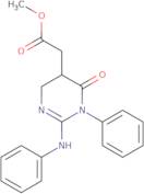 Methyl (2-anilino-6-oxo-1-phenyl-1,4,5,6-tetrahydropyrimidin-5-yl)acetate