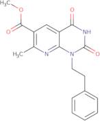 Methyl 7-methyl-2,4-dioxo-1-(2-phenylethyl)-1,2,3,4-tetrahydropyrido[2,3-d]pyrimidine-6-carboxylate