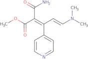 Methyl (2Z,4E)-2-(aminocarbonyl)-5-(dimethylamino)-3-pyridin-4-ylpenta-2,4-dienoate