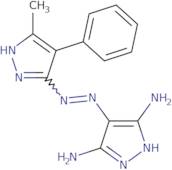 4-[(E)-(3-Methyl-4-phenyl-1H-pyrazol-5-yl)diazenyl]-1H-pyrazole-3,5-diamine