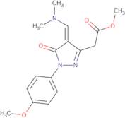 Methyl [(4Z)-4-[(dimethylamino)methylene]-1-(4-methoxyphenyl)-5-oxo-4,5-dihydro-1H-pyrazol-3-yl]ac…