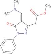 Methyl {(4Z)-4-[(dimethylamino)methylene]-5-oxo-1-phenyl-4,5-dihydro-1H-pyrazol-3-yl}acetate
