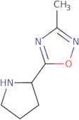 3-Methyl-5-pyrrolidin-2-yl-1,2,4-oxadiazole hydrochloride