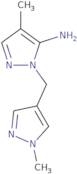 4-Methyl-1-[(1-methyl-1H-pyrazol-4-yl)methyl]-1H-pyrazol-5-amine