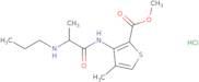 Methyl 4-methyl-3-[(N-propylalanyl)amino]thiophene-2-carboxylate HCl