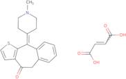 10-(1-Methylpiperidin-4-ylidene)-5,10-dihydro-4H-benzo[5,6]cyclohepta[1,2-b]thiophen-4-one fumarate