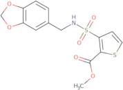 Methyl 3-{[(1,3-benzodioxol-5-ylmethyl)amino]sulfonyl}thiophene-2-carboxylate