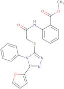 Methyl 2-[({[5-(2-furyl)-4-phenyl-4H-1,2,4-triazol-3-yl]thio}acetyl)amino]benzoate